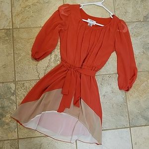 NWT orange color block dress🍁🍂